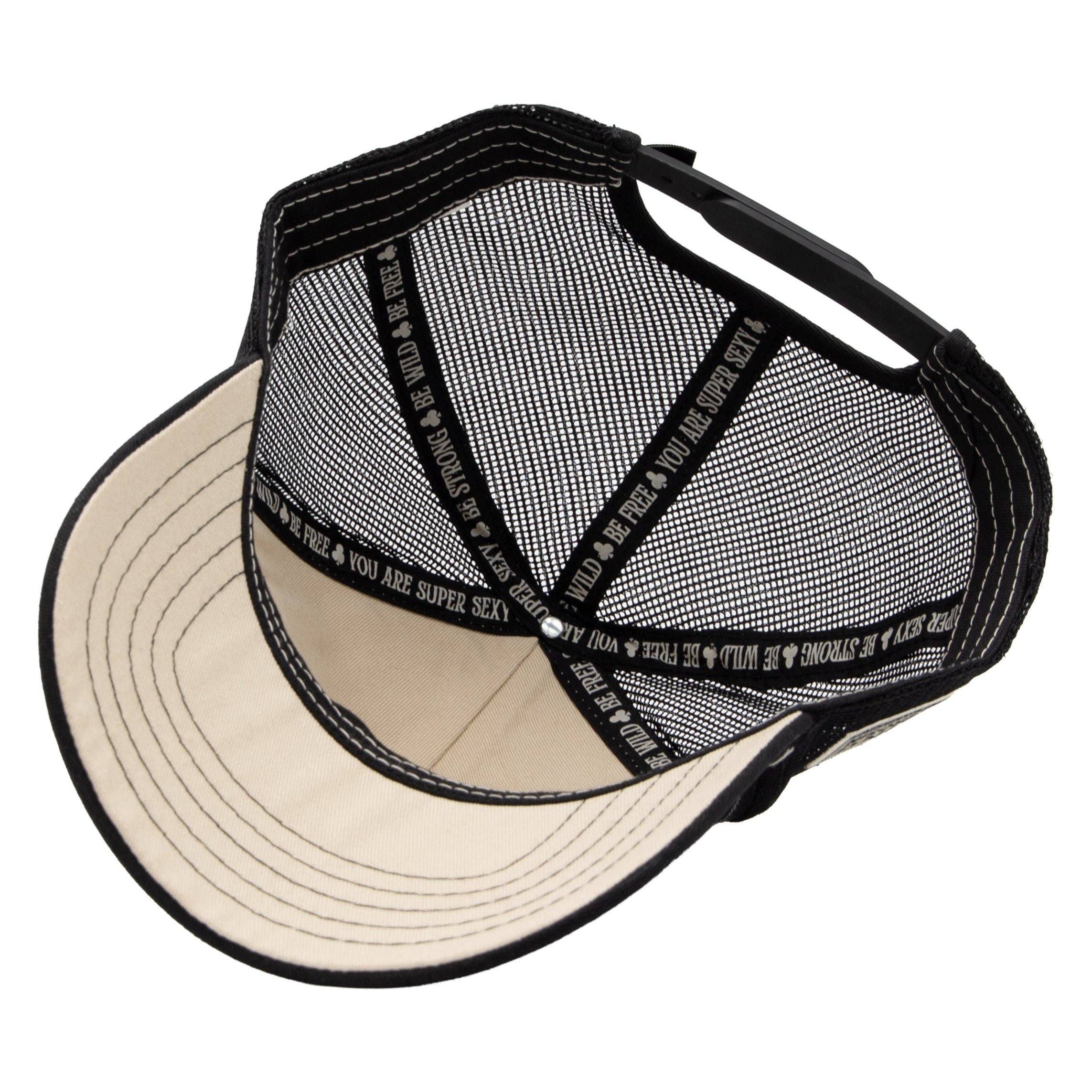 King Kerosin  «Never Fuck a Fucker» Oldschool Trucker Cap - Schwarz