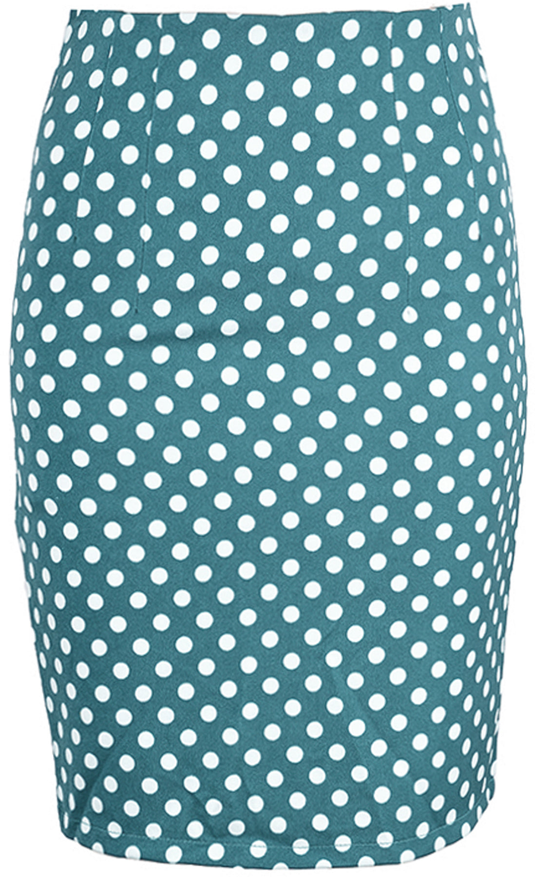 1Edler_Retro_POLKA_DOTS_50s_Punkte_Pin_Up_Pencil_SKIRT_Rock_-_Petrol_killer_kirsche_0