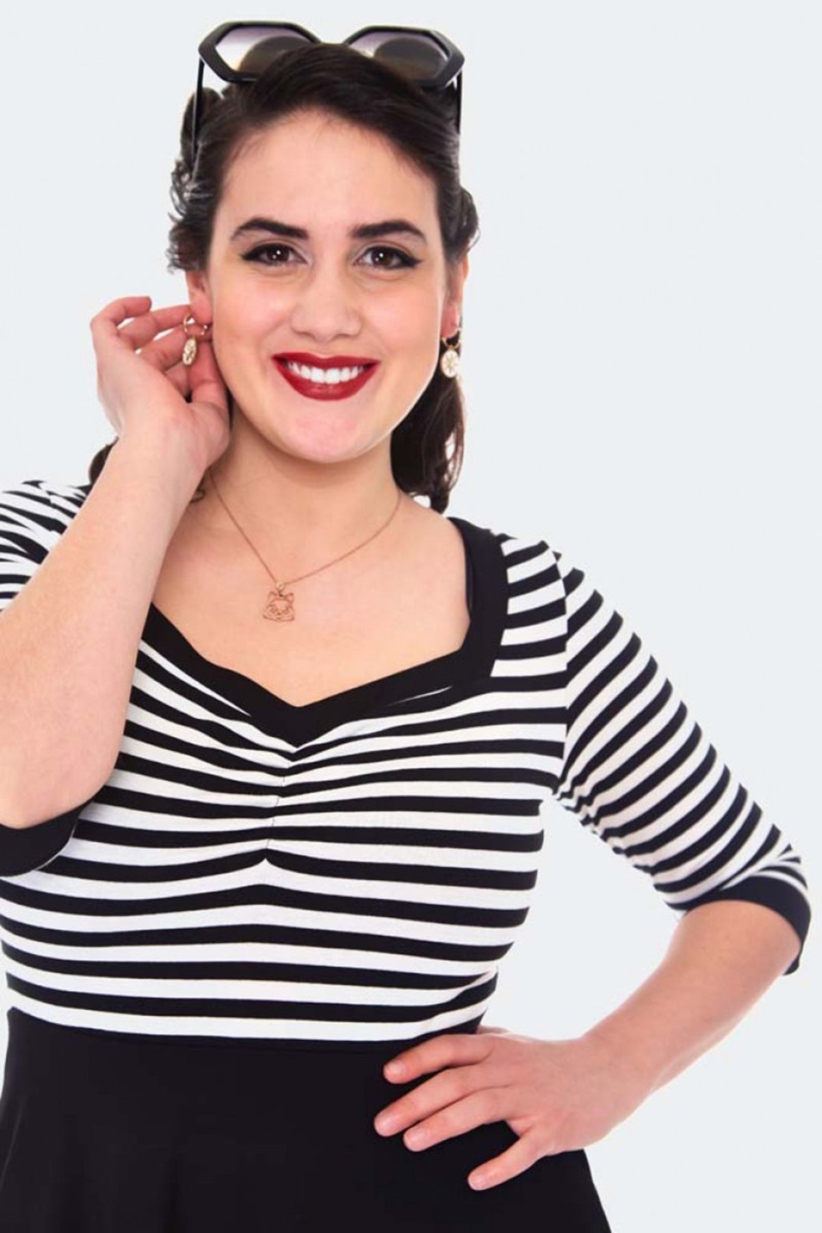 1Voodoo_Vixen_STRIPE_SAILOR_FLARE_Matrosen_Streifen_SWING_DRESS_Kleid_killer_kirsche_-3AikEtIWnGQBIG