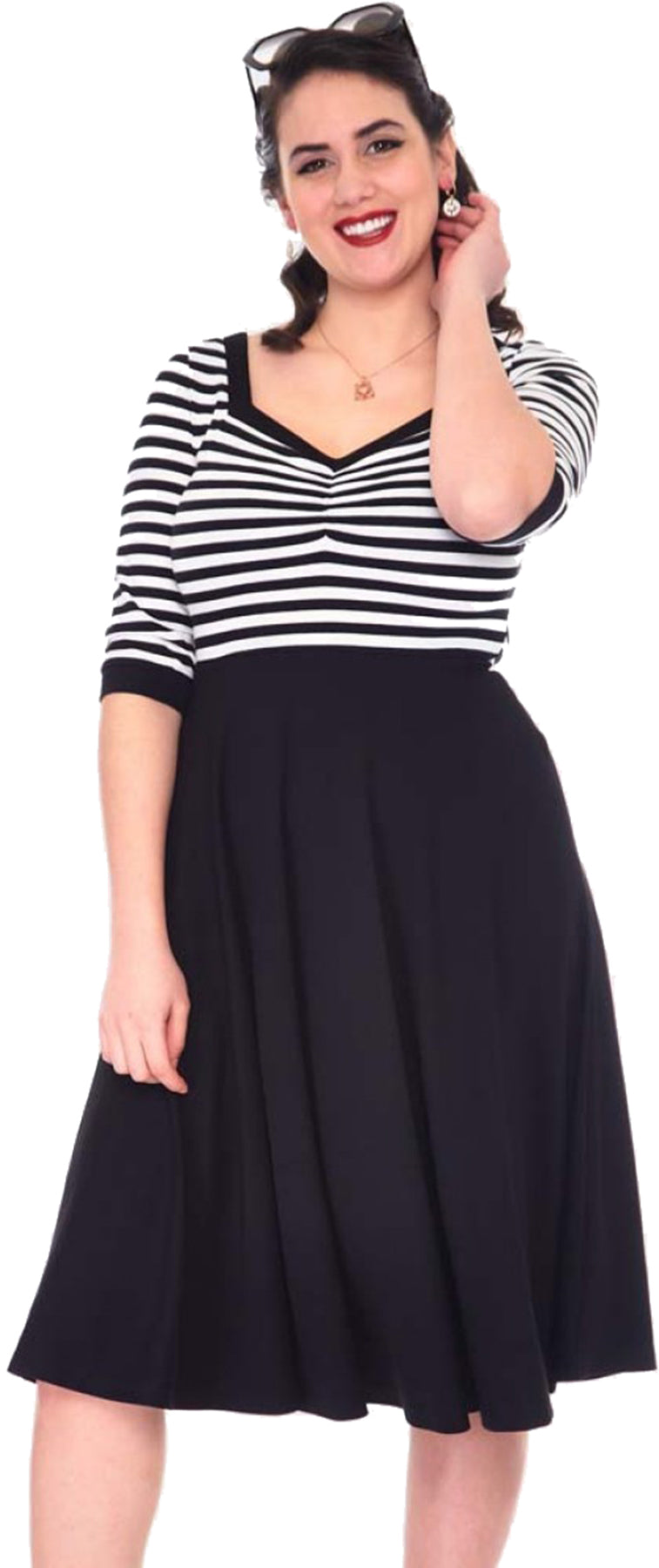 1Voodoo_Vixen_STRIPE_SAILOR_FLARE_Matrosen_Streifen_SWING_DRESS_Kleid_killer_kirsche_-5RTAshHQL7yLqM