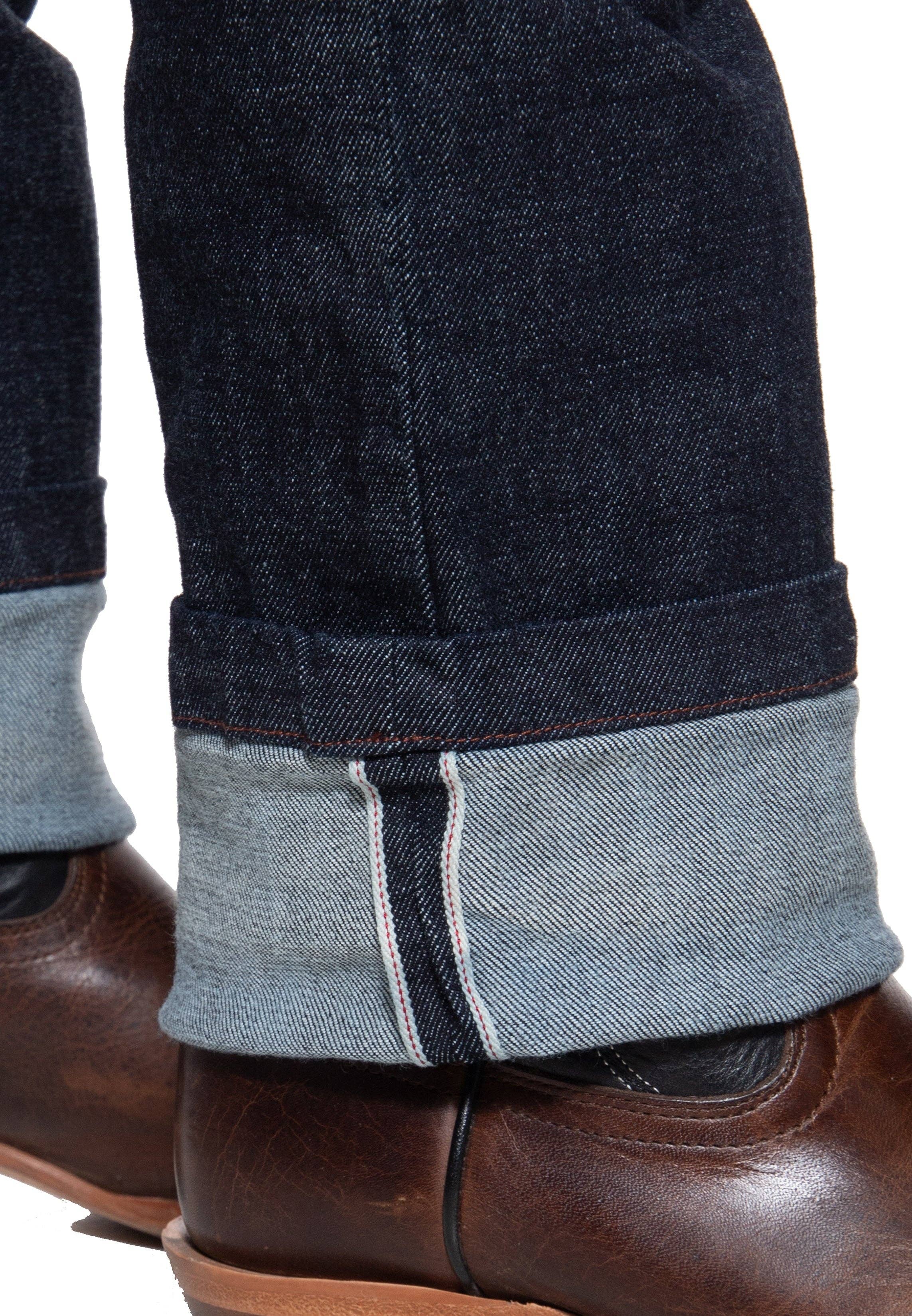 King Kerosin «Robin Selfedge» Cinch Back Oldschool Regular Fit Jeanshose / Jeans