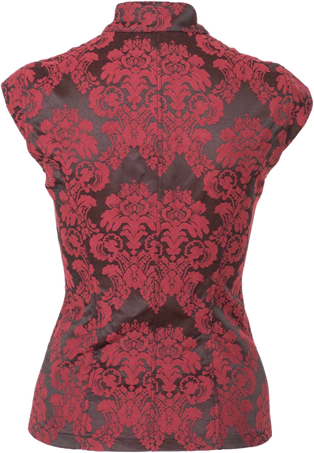 Aderlass_BROCADE_Floral_ROSE_Geisha_PEEPHOLE_Zip_Top_Oberteil-4