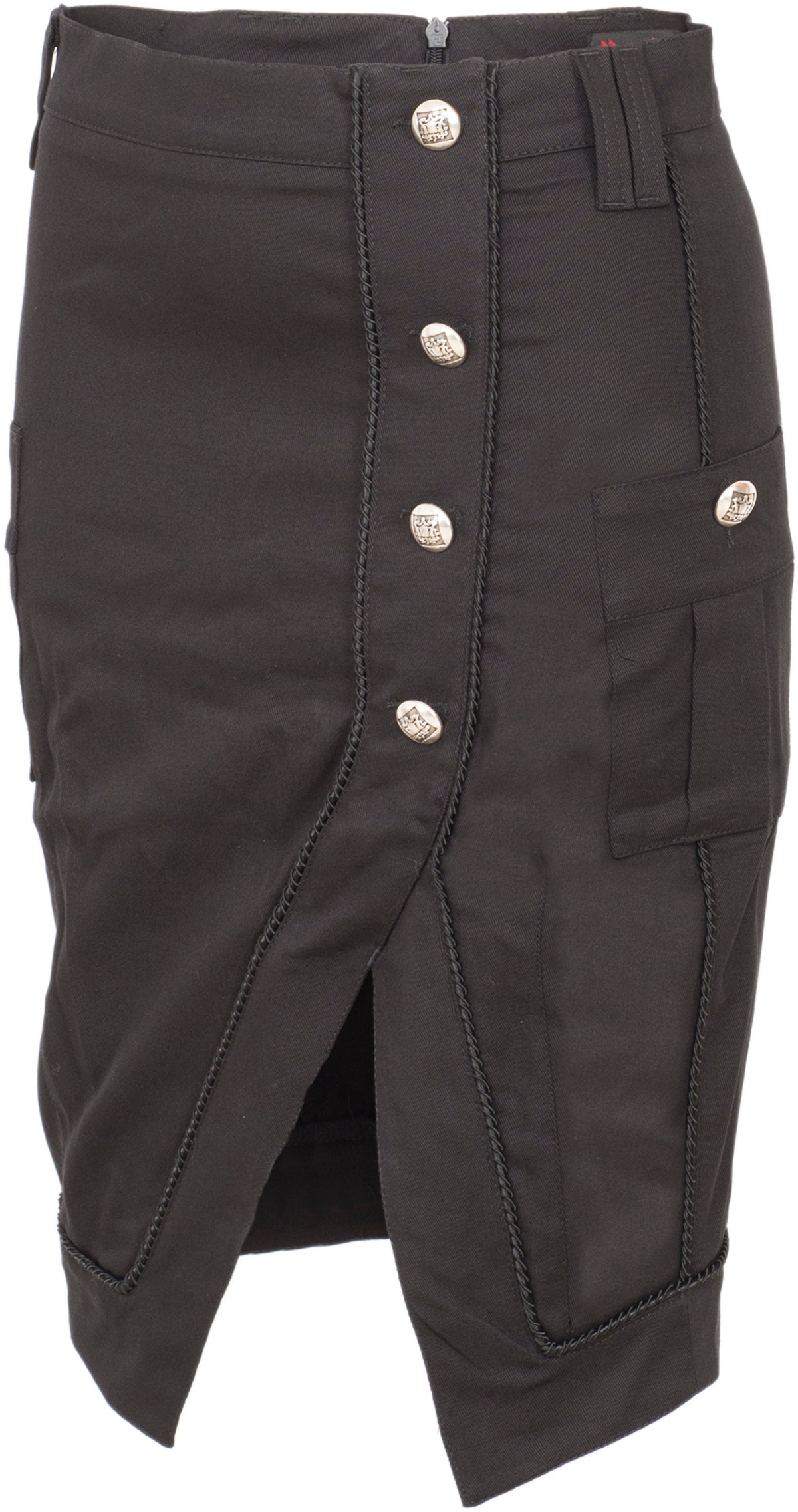 Aderlass_MILITARY_Buttoned_DENIM_Patch_PENCIL_Skirt_ROCK-3