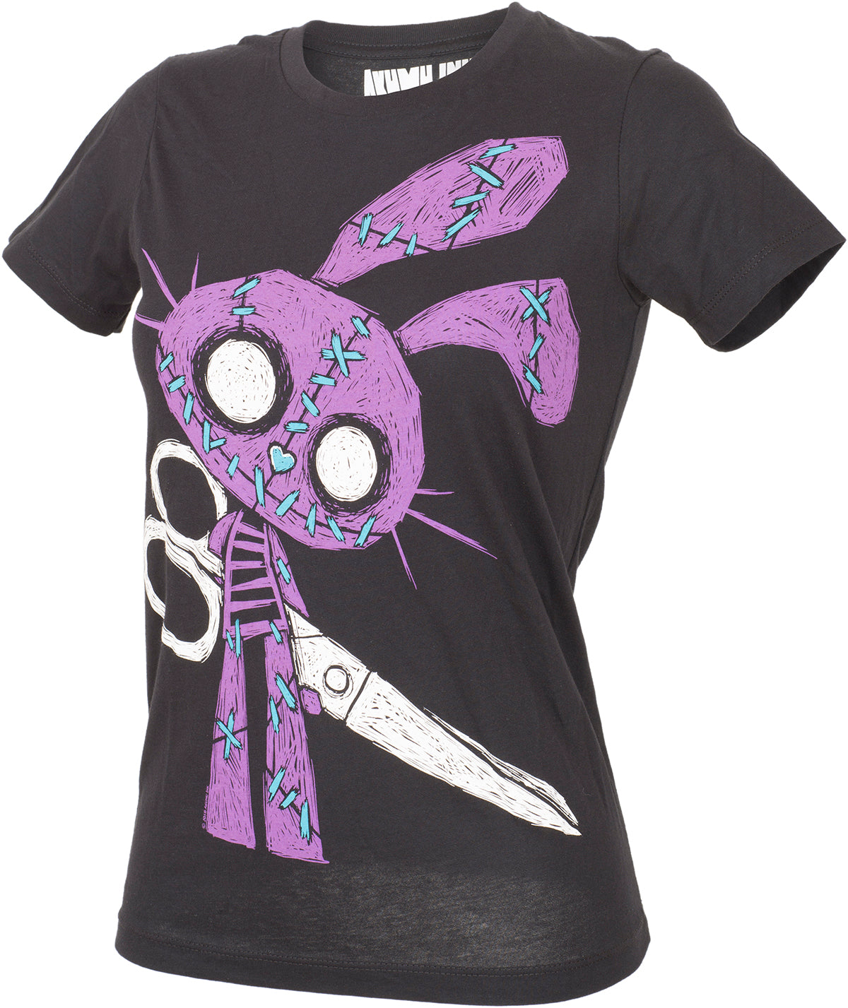 Akumu_Ink_LETS_PLAY_Creepy_Bunny_Kurzarm_WOMEN_SHIRT_Oberteil-3