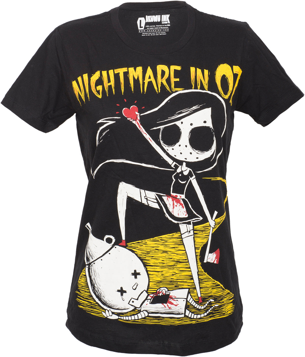 Akumu_Ink_NIGHTMARE_IN_OZ_Tin_Man_Creepy_Ax_Crewneck_Tee_SHIRT