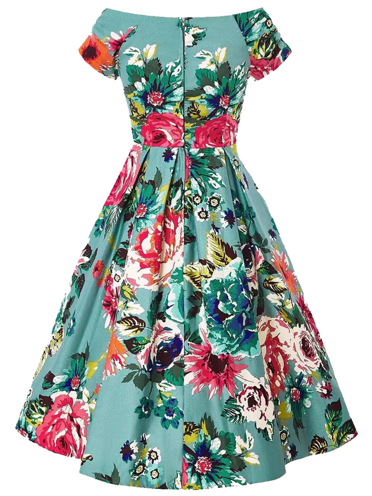 AnyConv-com__Dolly__Dotty_LILY_FLOWERS_Vintage_Floral_Pleated_VNeck_SWING_DRESS_Kleid__Blau-1