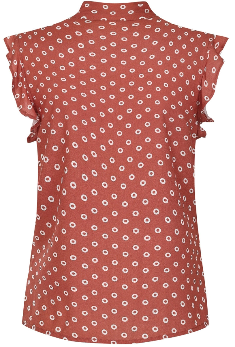 BRIGHT_BEAUTIFUL_PENNY_DOUGHNUT_POLKA__dot_punkte_BLOUSE_bluse_kurzarm_rueschen_vintage_retro_killer_kirsche_3tGvaZsA1i8Zho