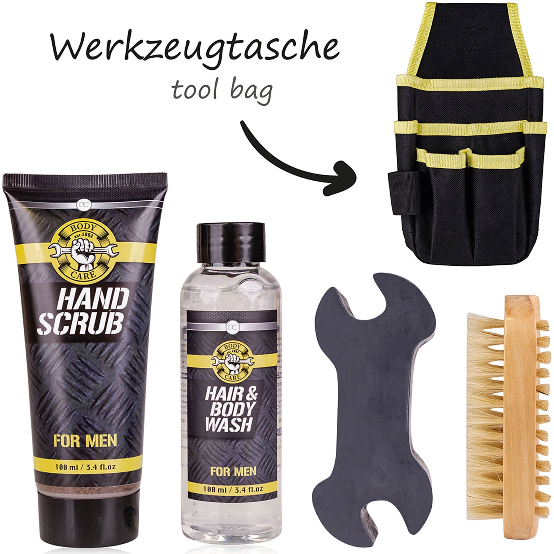 Badeset_BATH_BODY_TOOLS_in_Werkzeugtasche_-__Hair-_Body_Handpeeling_Seife_Holz-Nagelbuerste_-_Musk_killer_kirsche_2