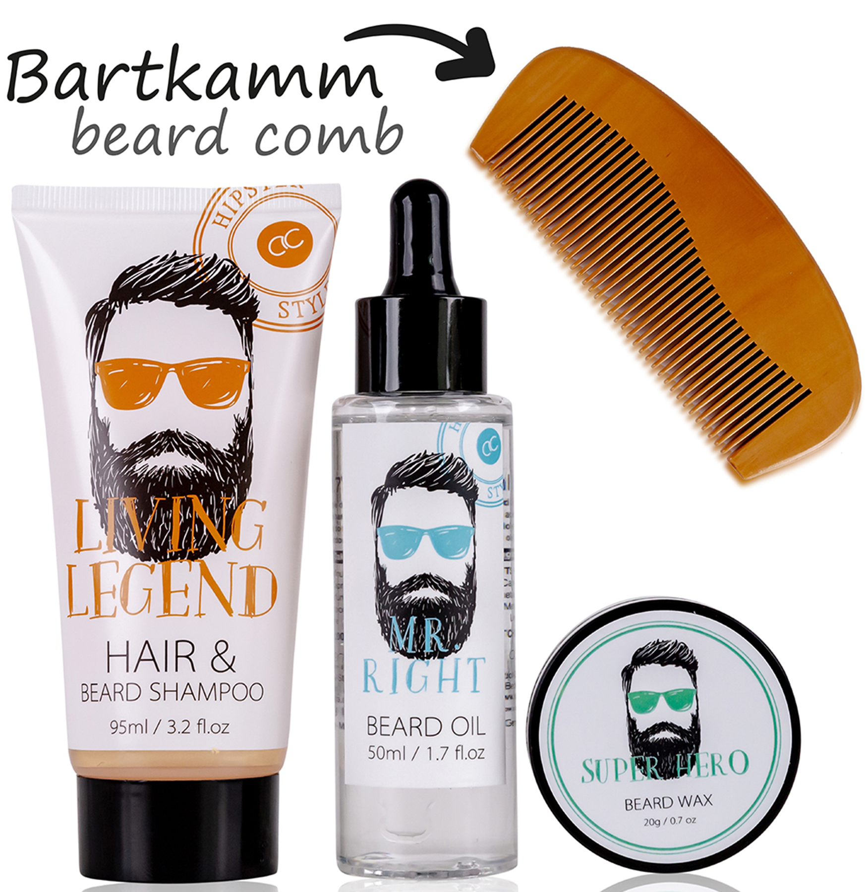 Badeset_HIPSTER_STYLE_in_PVC-Tasche_-_Haar-_Bart_Shampoo_Bartwachs_Kamm_killer_kirsche_2