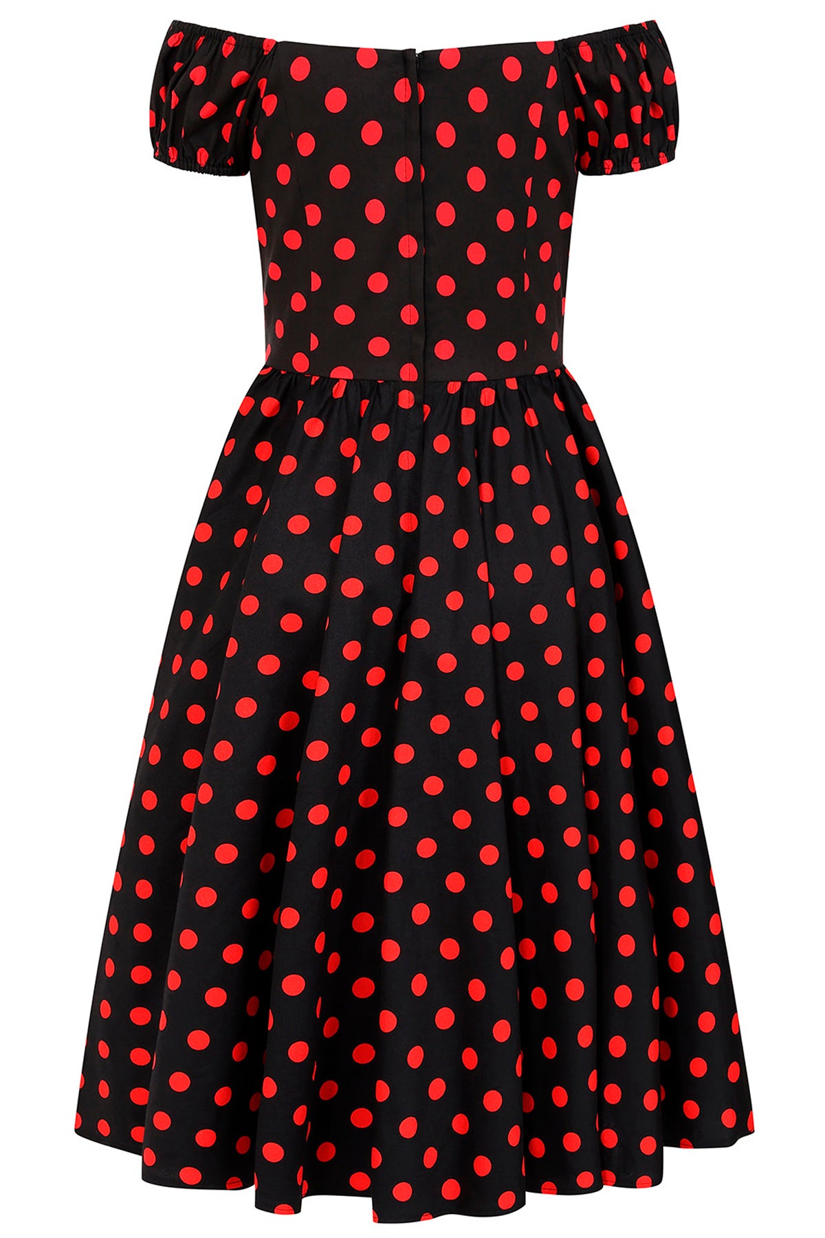Banned «Black Marilyn Spot» Retro 50s Polka Dots Punkte Swing Dress / Kleid - Schwarz