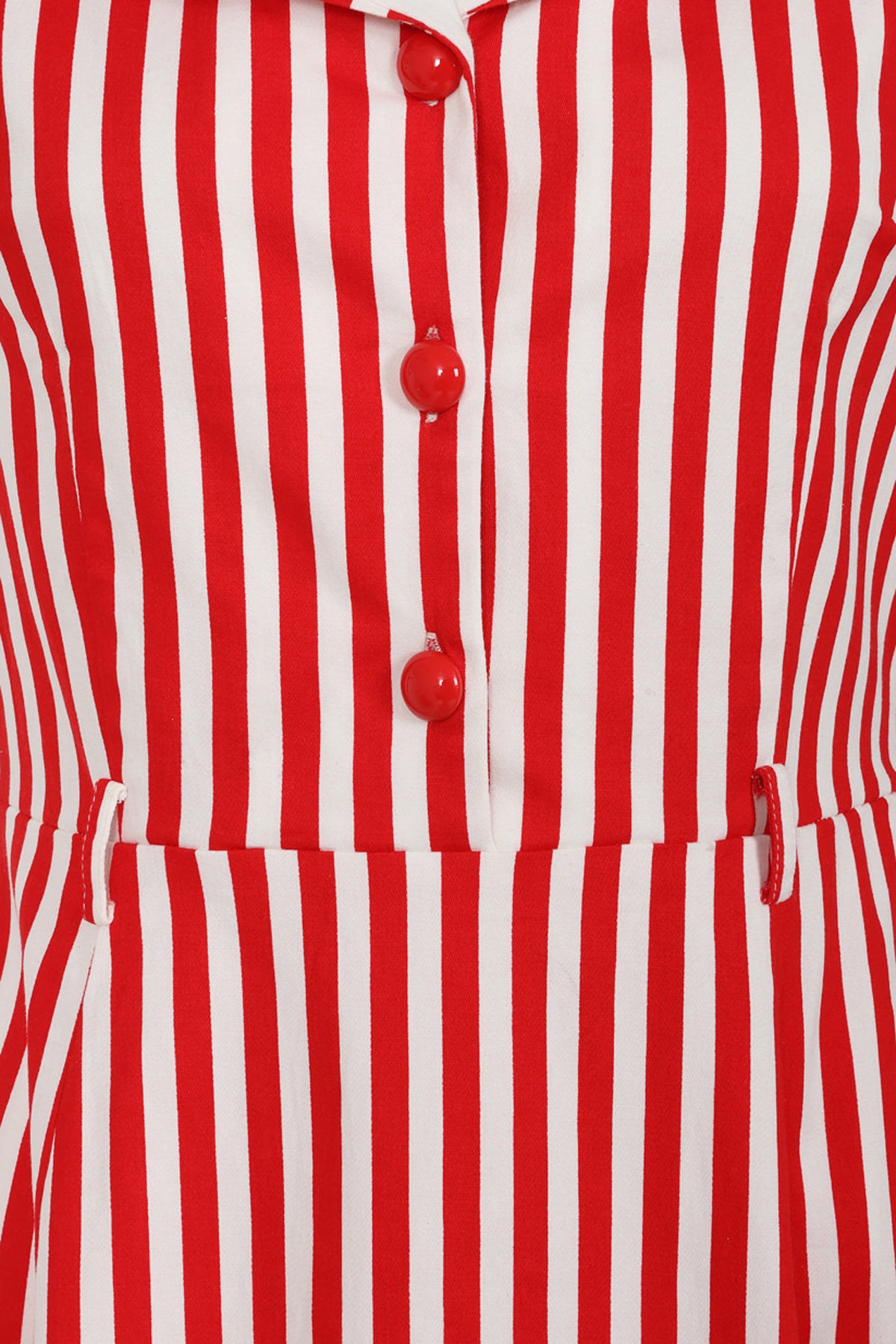 Banned «Genevieve Striped» Vintage Streifen Sailor Retro Swing Dress Kleid - Rot