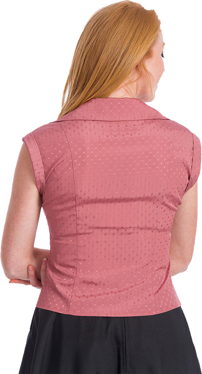 Banned_AFTERNOON_TEA_SPOT_50s_PUNKTE_Polka_Dot_V-Neck_BLUSE_Oberteil-3WTq0Vc5ISs9z5