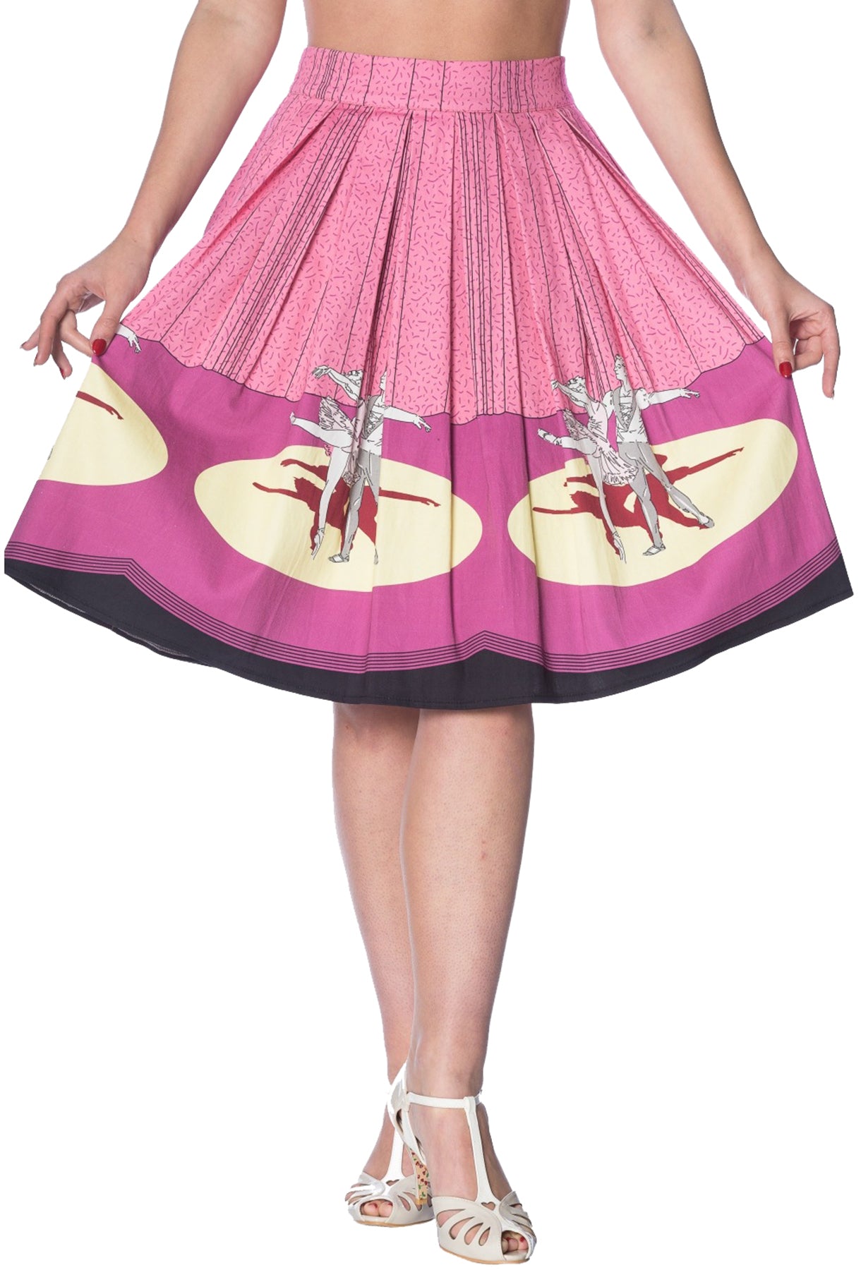 Banned_BALLERINA_BORDER_Party_DANCE_Vintage_50s_A-Linie_SWING_SKIRT_Rock_killer_kirsche_1