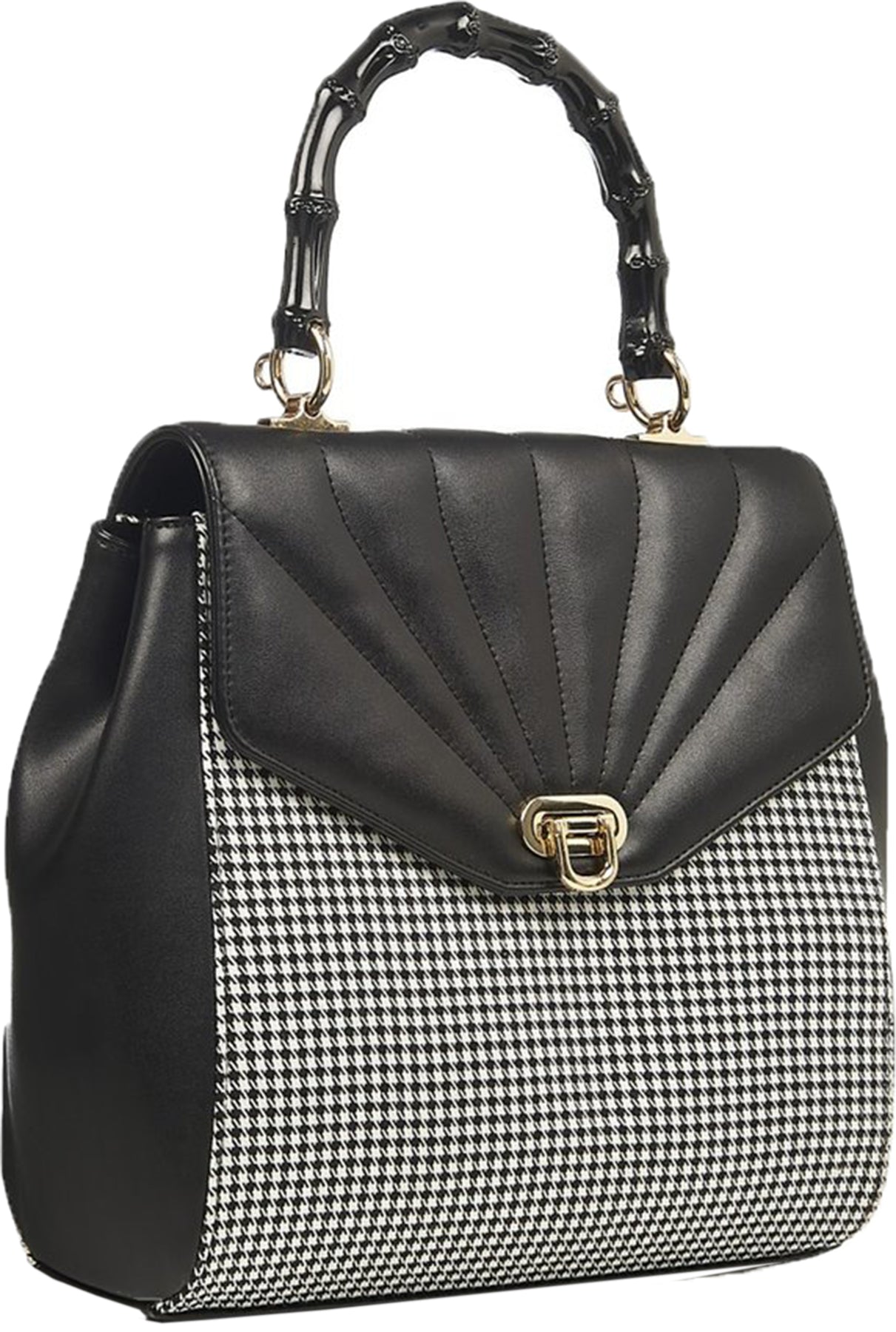 Banned_BAMBOO_LUX_Vintage_HOUNDSTOOTH_Pepita_50s_HENKELTASCHE_Handbag_Killer_Kirsche-1