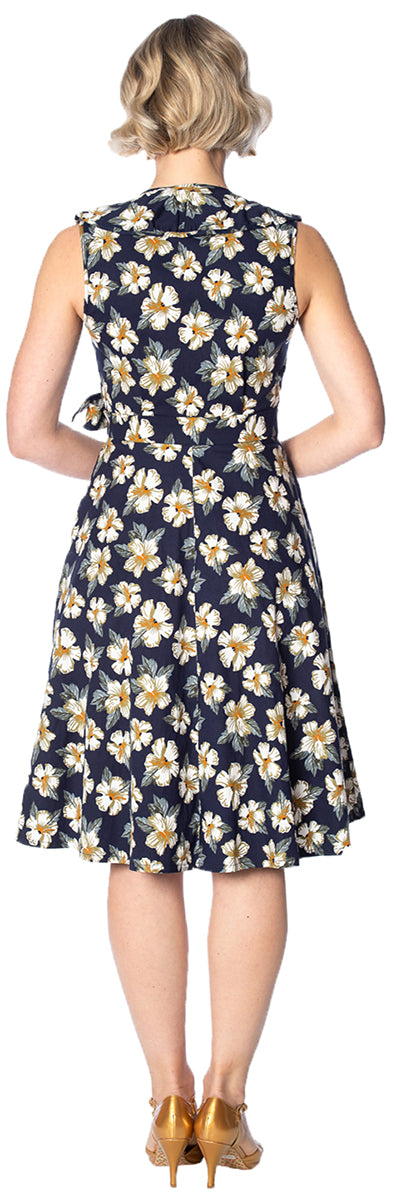 Banned_BEACH_BABE_Tropical_HIBIKUS_Volant_V-Neck_SWING_DRESS_Kleid-2