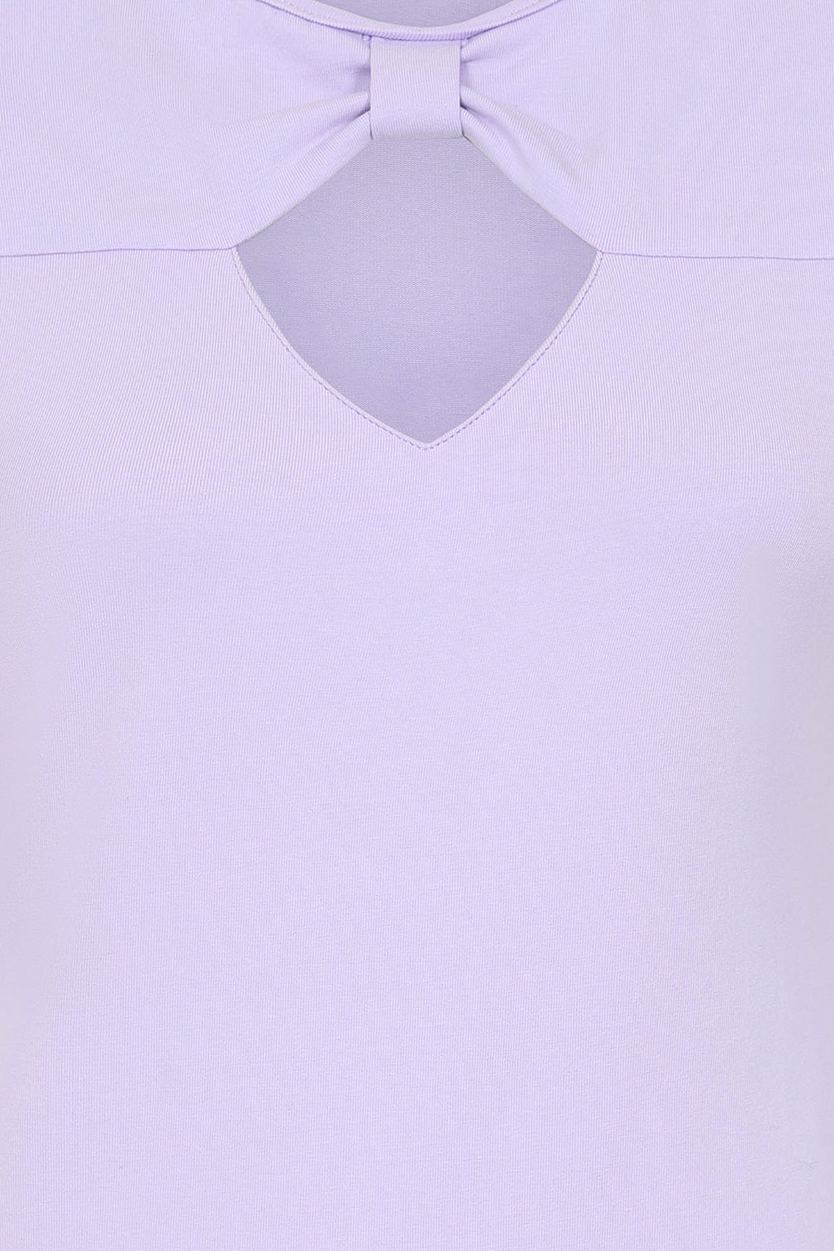 Banned_BE_FREE_BOW_Vintage_BASIC_Kurzarm_SCHLEIFEN_Cut-Out_Oberteil_SHIRT_-_Flieder-3