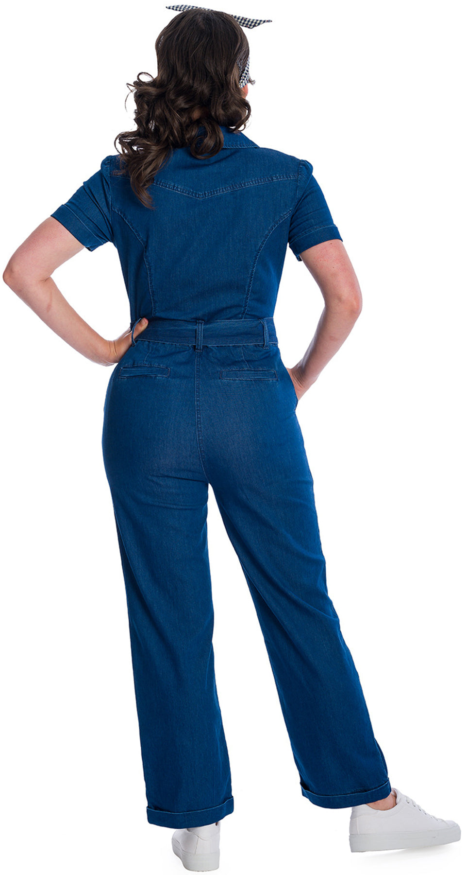 Banned_CADILLAC_QUEEN_Denim_Jeans_Worker_BOILERSUIT_Jumpsuit_OVERALL_Plus_Size_killer_kirsche_4