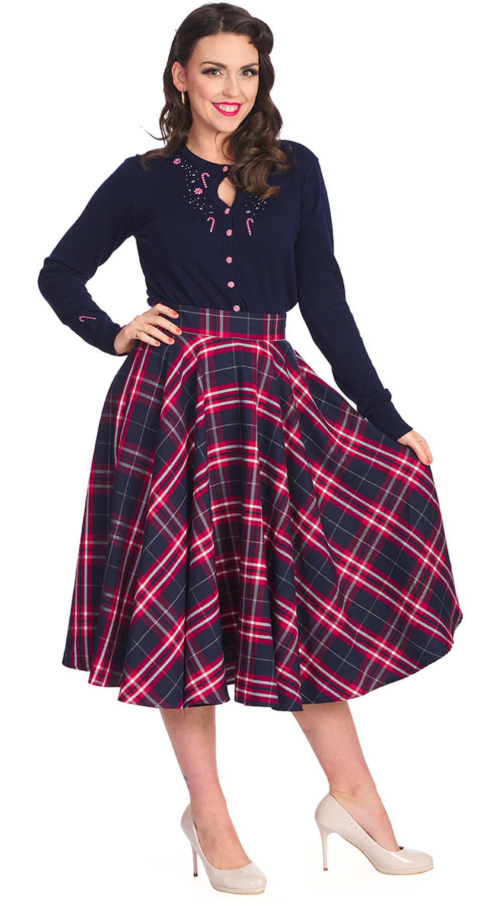 Banned_CHIC_CHECK_Vintage_KARO_Tartan_Tellerrock_SWING_SKIRT_-_PLUS_SIZE_killer_kirsche_2