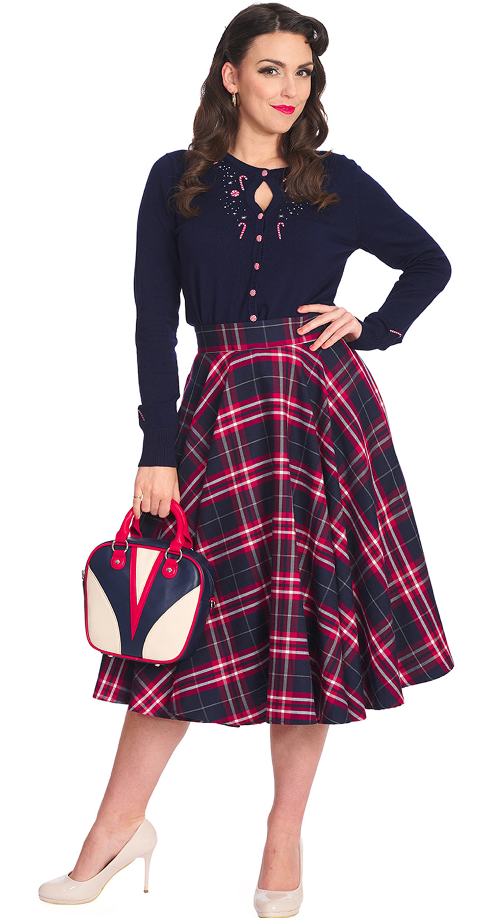 Banned_CHIC_CHECK_Vintage_KARO_Tartan_Tellerrock_SWING_SKIRT_-_PLUS_SIZE_killer_kirsche_3