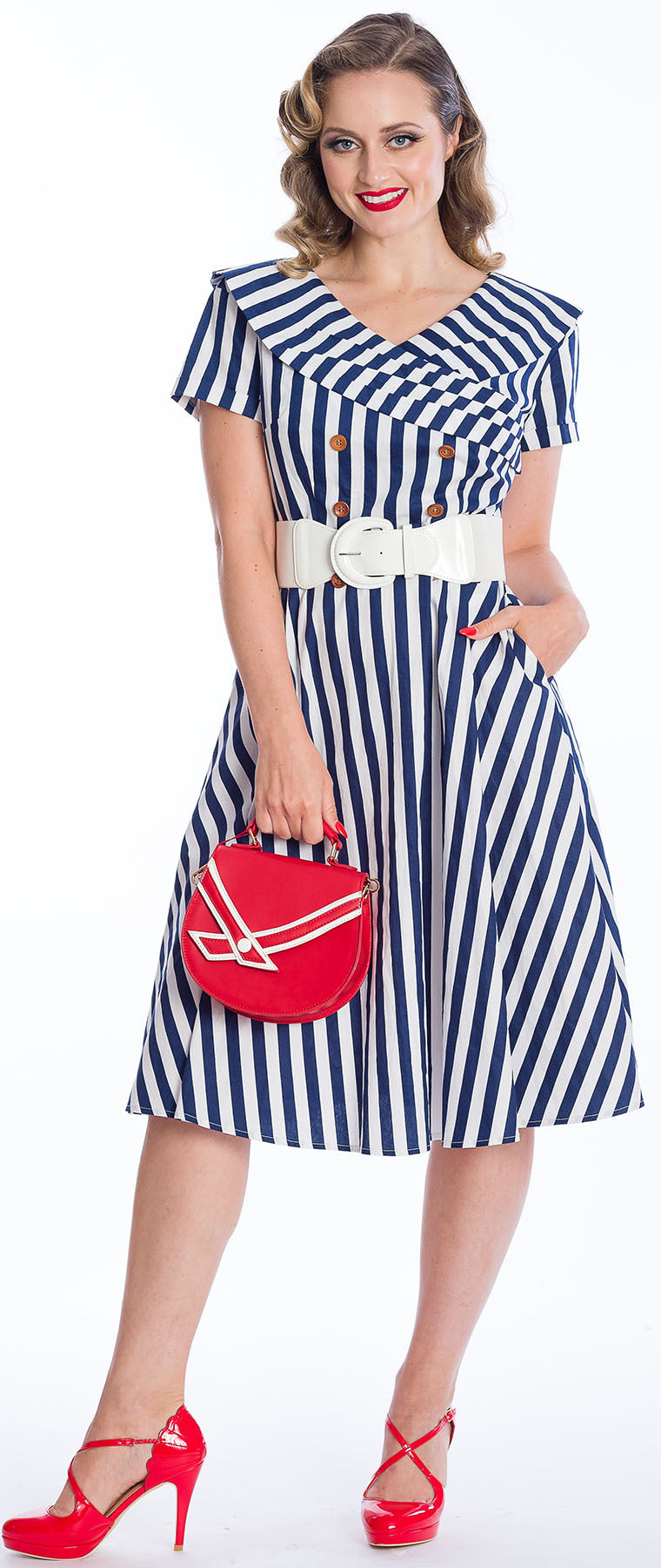 Banned_CORINNE_Vintage_RETRO_Bow_Stretch_TAILLENGueRTEL_-_Creme_killer_kirsche_2hWQJuIxBkqsyq