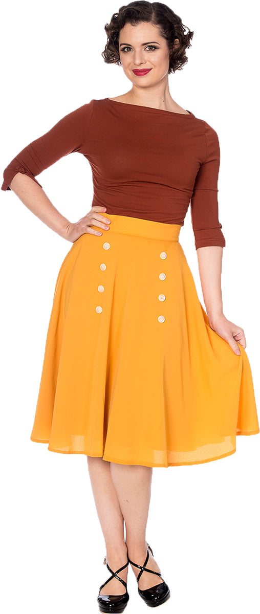 Banned_CUTE_AS_A_BUTTON_Vintage_BUTTONED_Retro_SWING_Skirt_ROCK-1