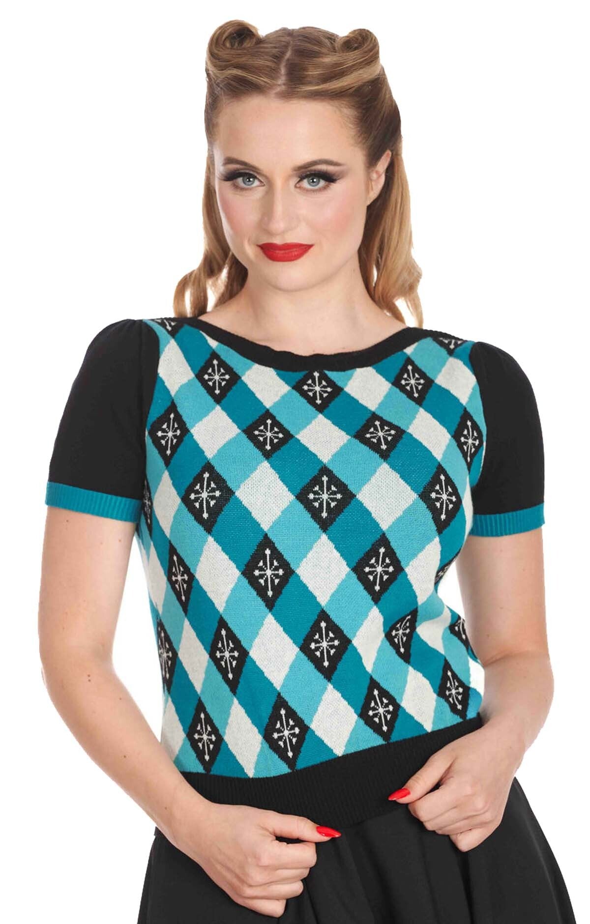 Banned_DARTS__CHECKS_Retro_Diamond_40s_Vintage_Oberteil_JUMPER_Pullover-3Zf2wvlFmYoVJn