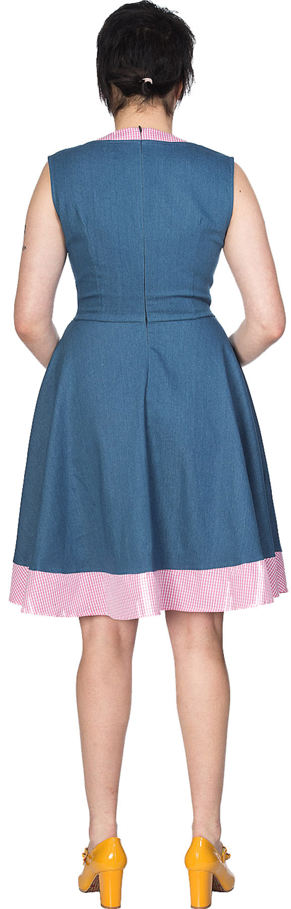 Banned_DINER_DAYS_Retro_JEANS_Karo_GINGHAM_V-Neck_50s_SWING_DRESS_Kleid_killer_kirsche_2T3p34uPN1HOMe