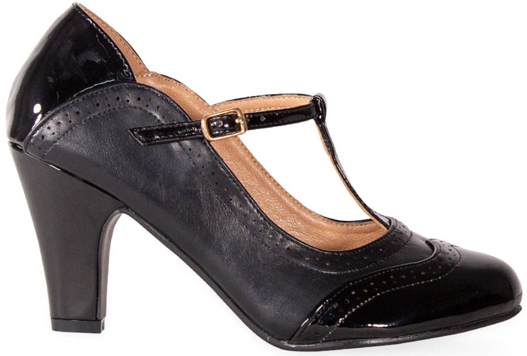 Banned_DIVA_BLUES_Vintage_40s_BROGUE_T-Strap_Pumps_50s_HIGH_HEELS_Schwarz_killer_kirsche_3Wt29QPcB2bIDg
