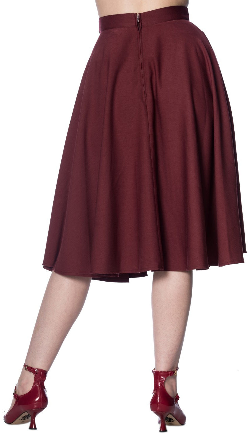 Banned_DI_DI_High_Waist_BASIC_50s_Teller-SWING_SKIRT_Rock_-_Weinrot_killer_kirsche_3