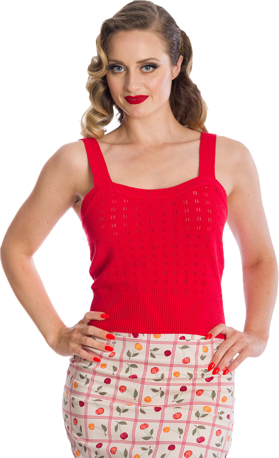 Banned_DORA_Vintage_LOCHMUSTER_Feinstrick_TRaeGER_Knit_Oberteil_TOP_Rot_Killer_Kirsche-1WxGJBVGpq7zuI