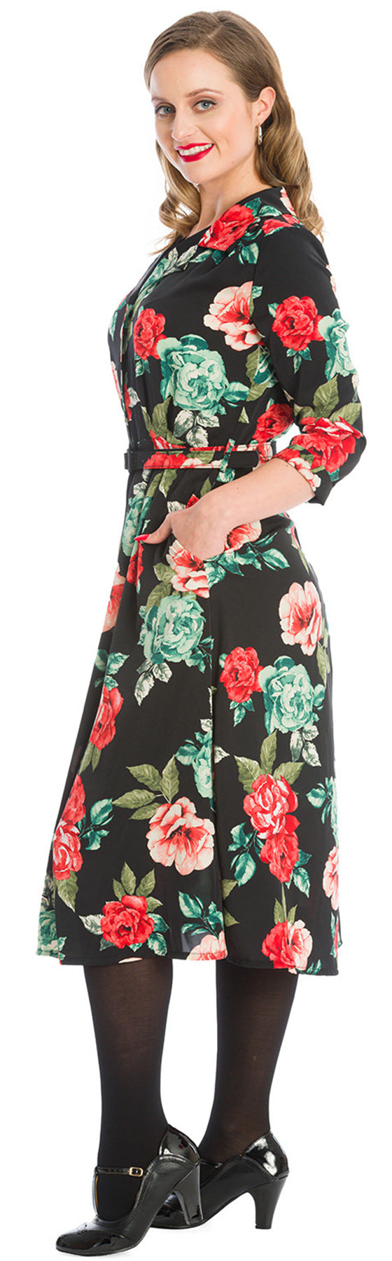 Banned_FEVENING_ROSE_Rosen_Langarm_50s_A-Linie_SWING_DRESS_Kleid_killer_kirsche_3U8vx94h4NfQjI