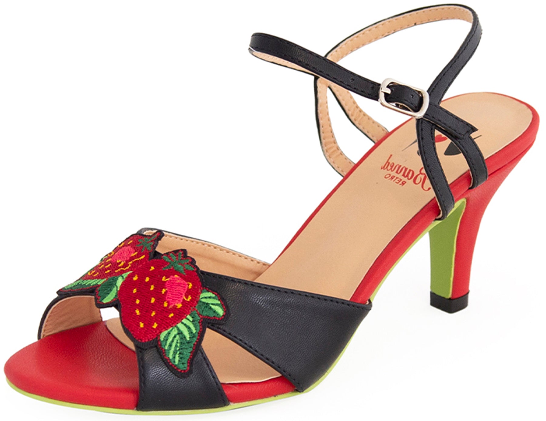 Banned_FRAGOLA_Riemchen_STRAWBERRY_Erdbeeren_SANDALEN_50s_Pumps_killer_kirsche