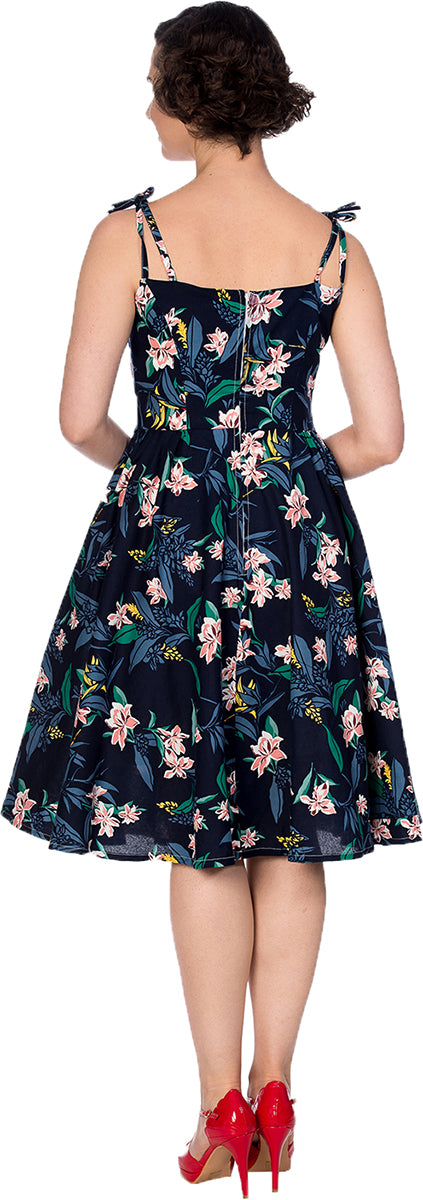 Banned_GARDEN_PARTY_Vintage_FLORAL_Blumen_SWING_Dress_KLEID-2