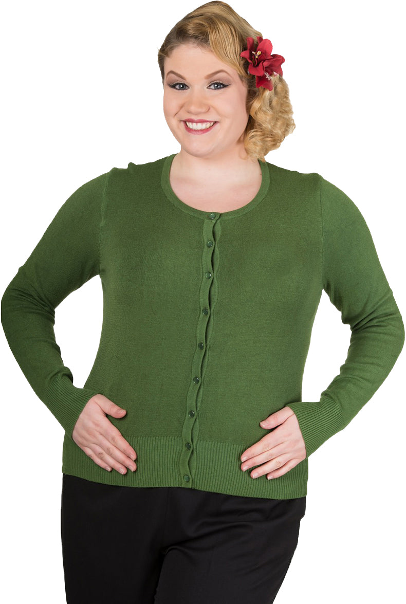 Banned_GETAWAY_Vintage_Plain_50s_BASIC_Cardigan_STRICKJACKE_Gruen-1_-1EgdjAjccV2GHI