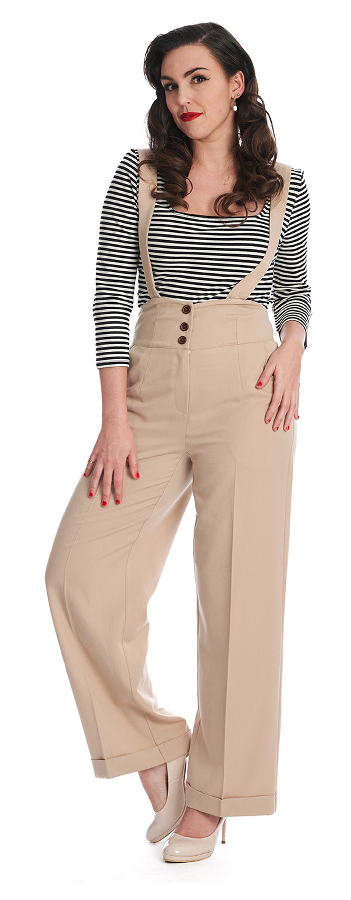 Banned_HER_FAVOURITES_Suspenders_High_Waist_MARLENE_Hose_Trousers_-_Sandfarben-2
