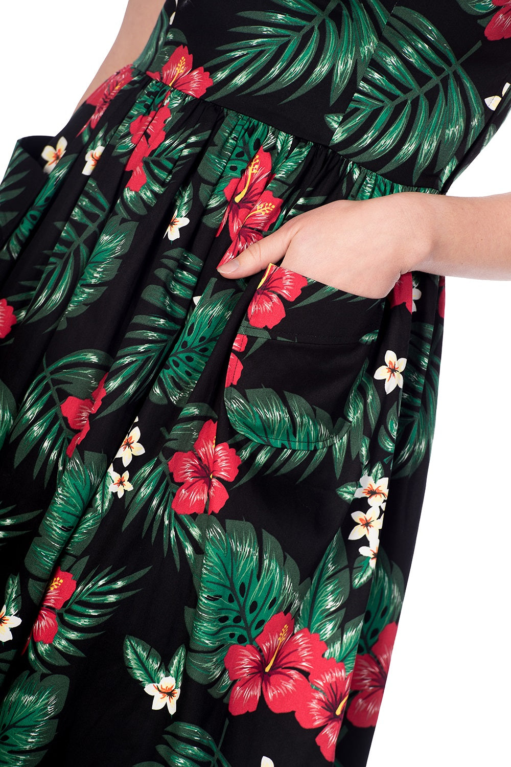 Banned_HIBISCUS_Tiki_ALOHA_Blueten_Retro_50s_SWING_Dress_KLEID_06fw0cyMoh6EL8O