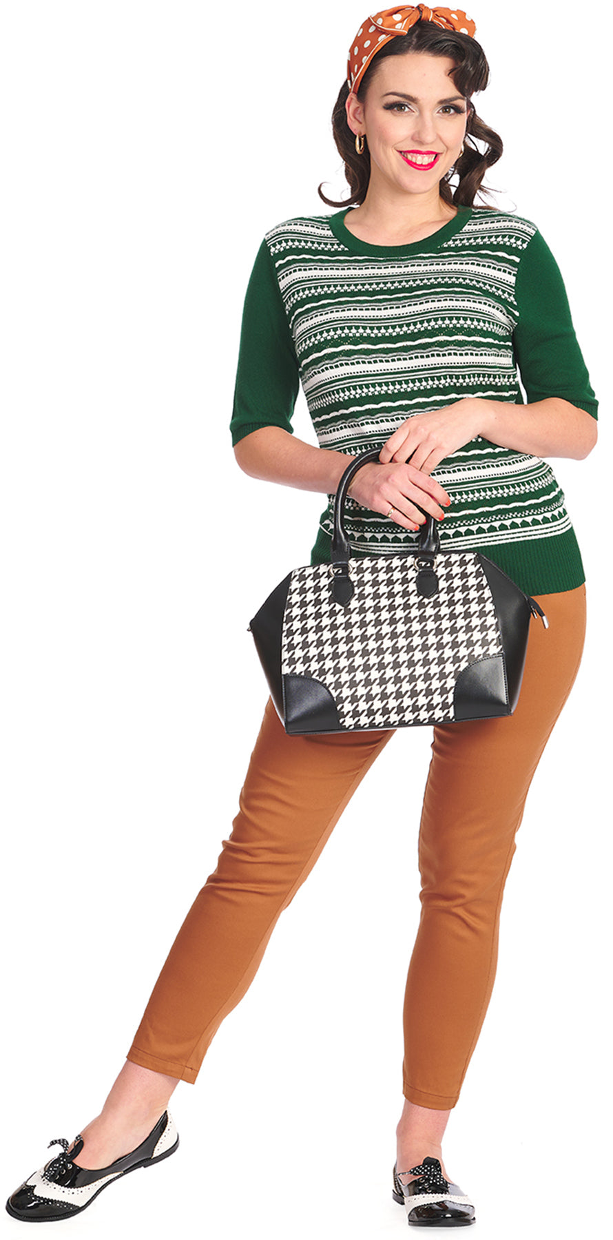 Banned_HOLIDAY_JOY__50s_Streifen_Kurzarm_Feinstrick_SHIRT_Oberteil_TOP_Pullover_killer_kirsche_2