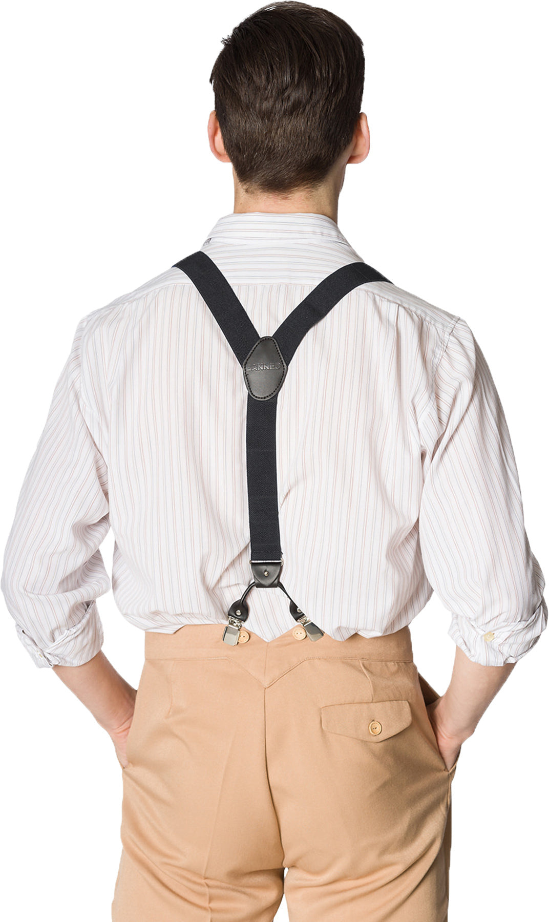 Banned_JEFFERSON_BRACE_Clips_Knopfschlaufen_HOSENTRaeGER_Suspenders_Schwarz_Killer_Kirsche-3