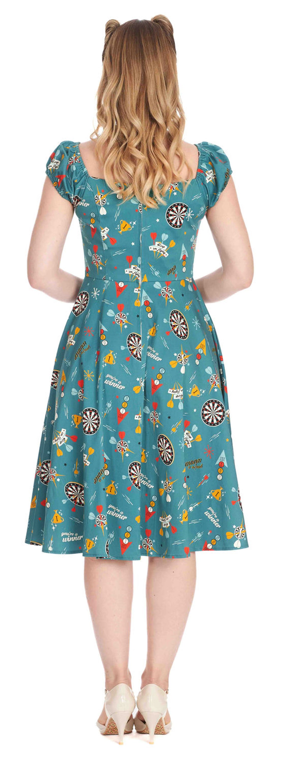 Banned_KEEP_EM_FLYING_Vintage_ATOMIC_Dart__Kurzarm_50s_SWING_DRESS_Kleid_Teal-5