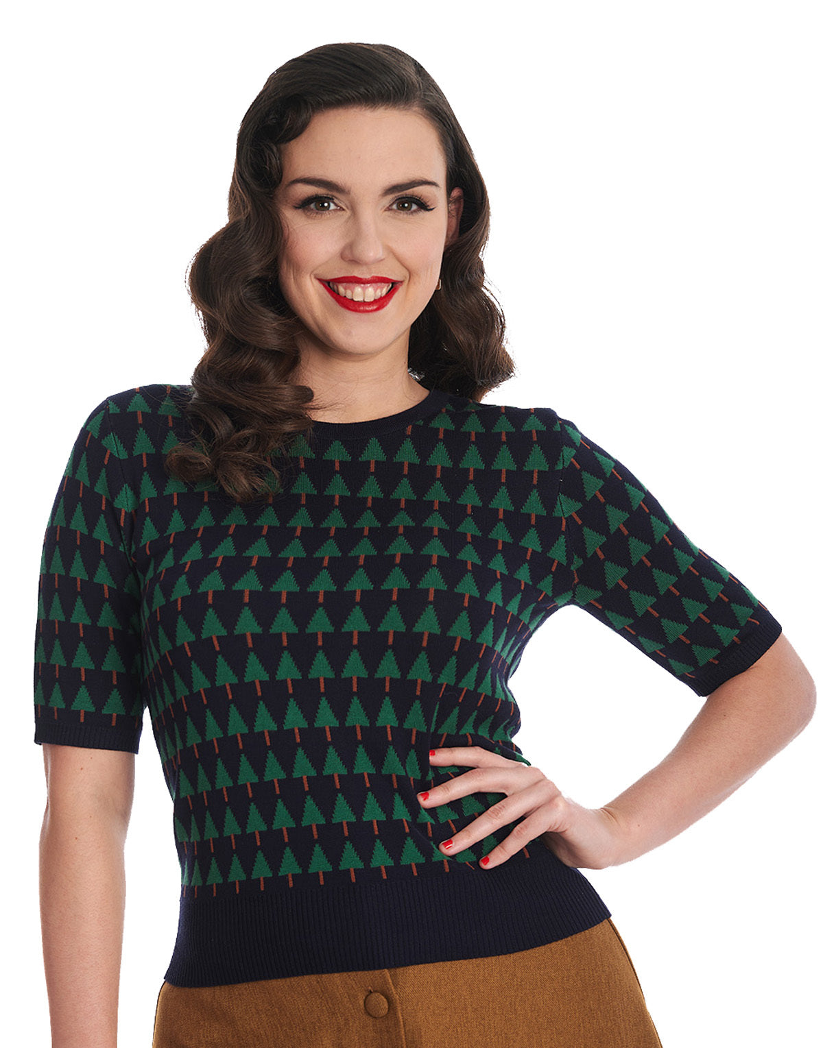 Banned_MERRY_HOLIDAY_TREE_Retro_Christmas_Tannenbaum_Vintage_Oberteil_JUMPER_Pullover-1