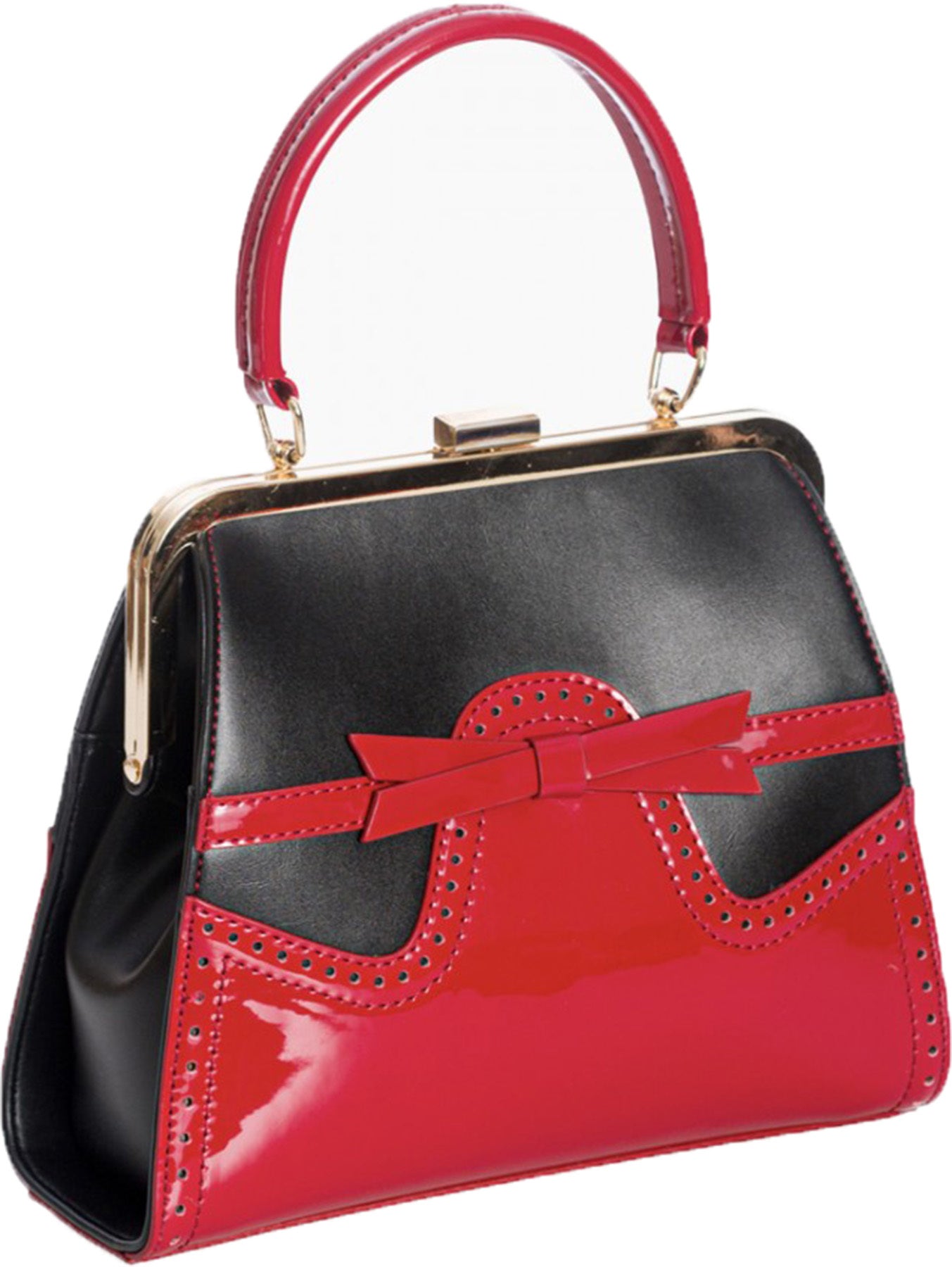 Banned_MY_SHARONA_Vintage_LACK_Budapeste_Brogue_TASCHE_Handbag_Rot-Schwarz_Killer_Kirsche-2oVD43C6KWOfSH