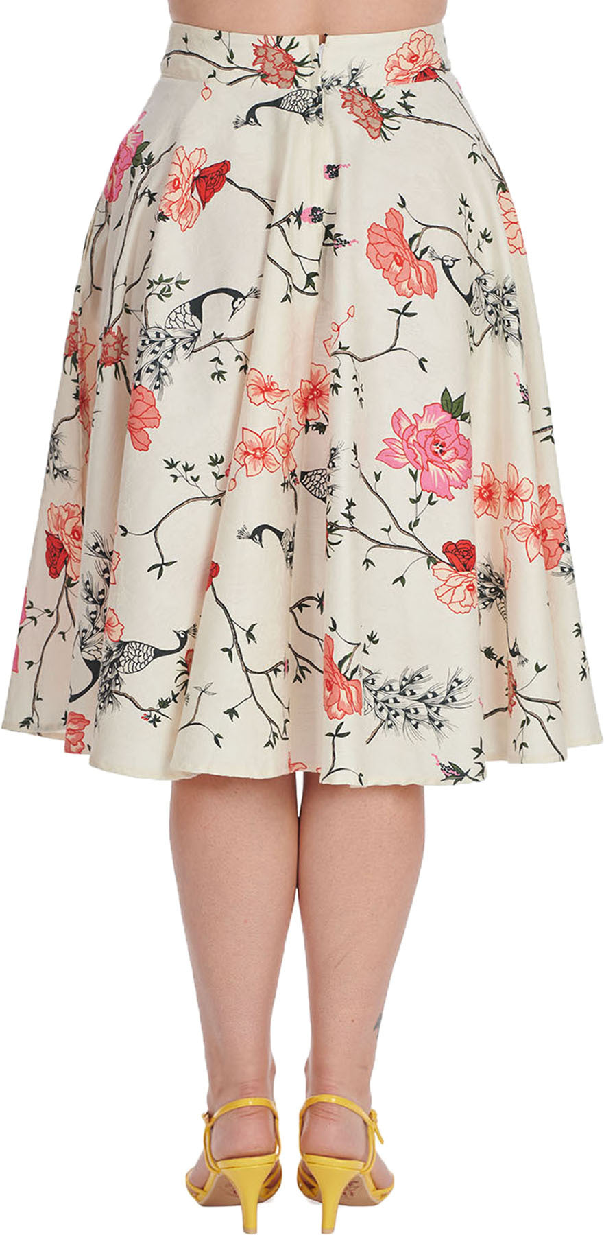 Banned_PEACOCK_ROSE_Floral_PFAU_High_Waist_50s_SWING_SKIRT_Tellerrock_Plus_Size_Killer_Kirsche-4