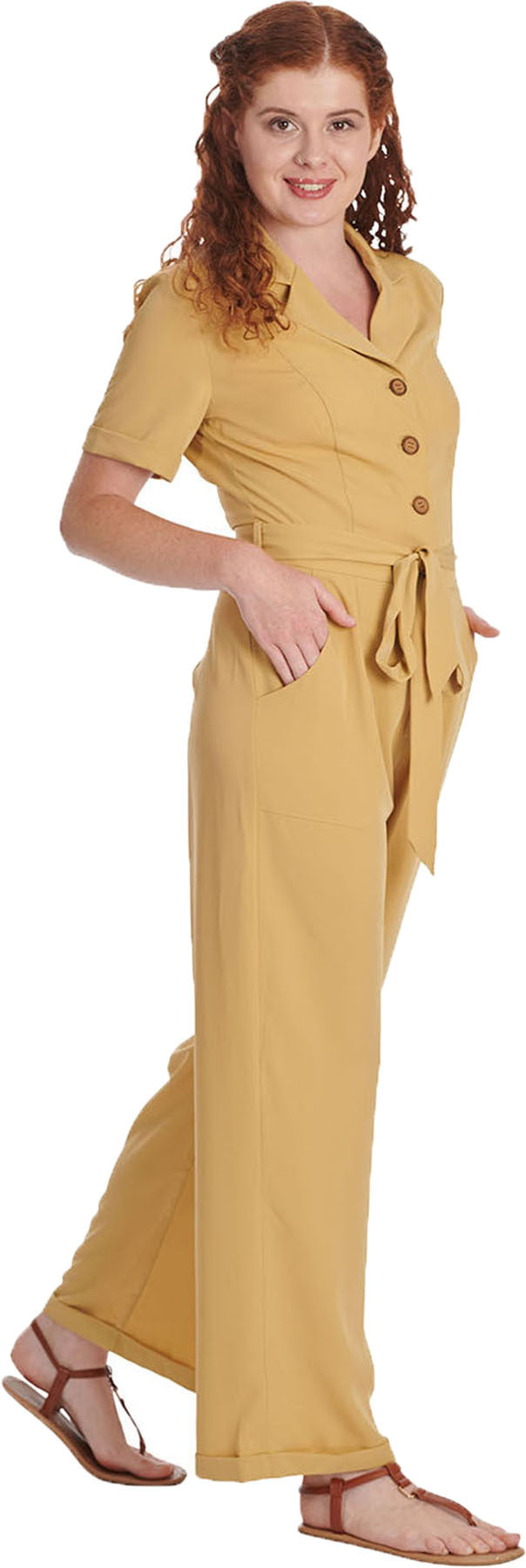 Banned_PLEASED_AS_PUNCH_Vintage_Worker_BOILERSUIT_Jumpsuit_OVERALL_Senfgelb_Killer_Kirsche-4