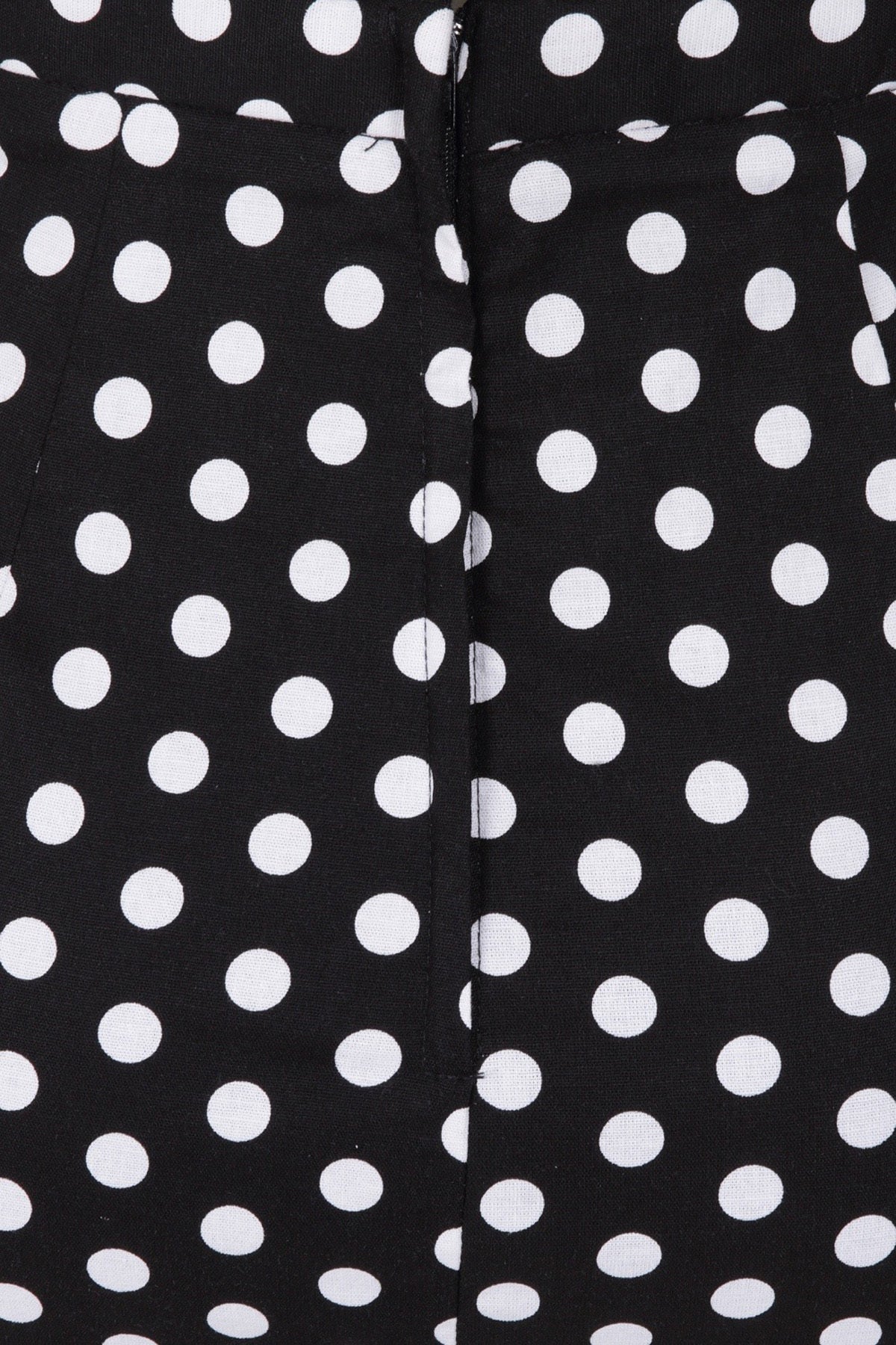 Banned_POLKA_FRILL_Punkte_Dots_RUFFLE_High_Waist_PENCIL_SKIRT_Bleistiftrock_Schwarz_killer_kirsche_4