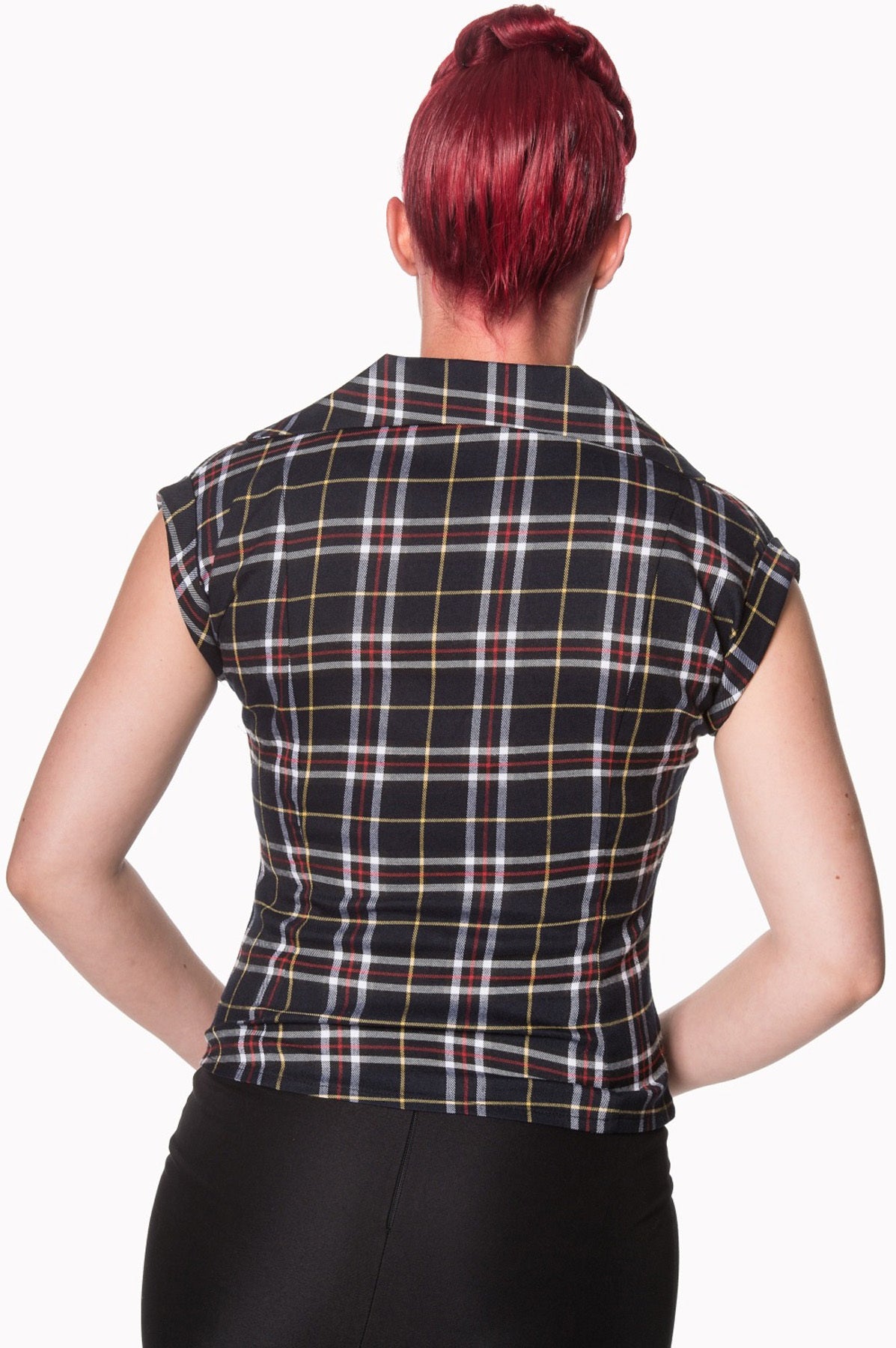 Banned_POPPY_Vintage_KARO_Check_Buttoned_V-Neck_BLUSE_Oberteil_-_Plus_Size_killer_kirsche_243kiwHiCZYFDg