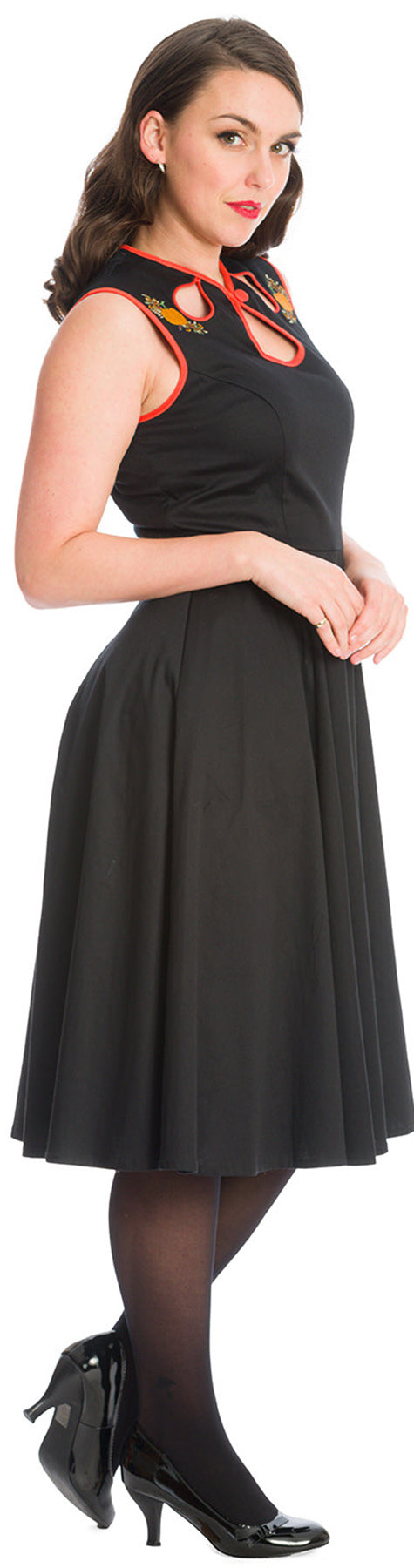 Banned_PUMPKIN_Kuerbis_Halloween_Cut-Out_50s_SWING_DRESS_Kleid_killer_kirsche_3