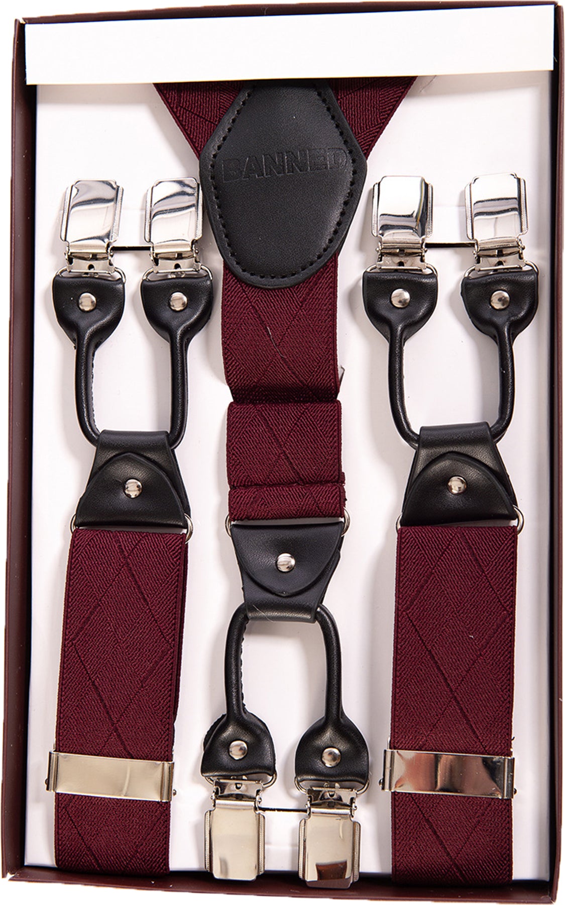 Banned_ROCKABILLY_BRACE_Argyle_Verstellbare_HOSENTRaeGER_Suspenders_-_Weinrot_Killer_Kirsche-1