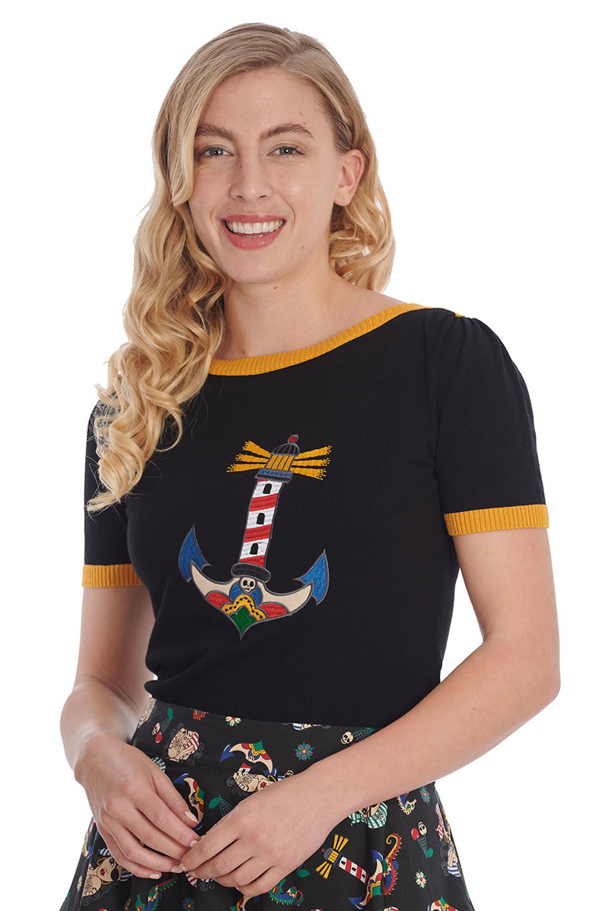 Banned_SAILING_SWEETHEART_Retro_Lighthouse_LEUCHTTURM_Vintage_Oberteil_JUMPER_Pullover-2