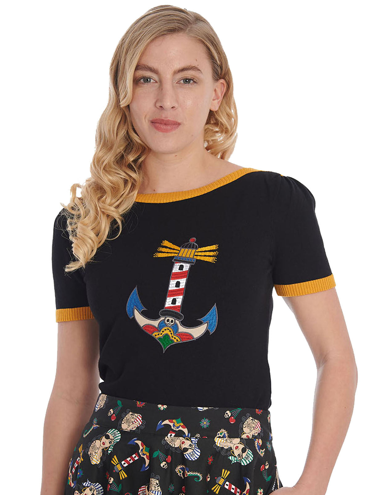 Banned_SAILING_SWEETHEART_Retro_Lighthouse_LEUCHTTURM_Vintage_Oberteil_JUMPER_Pullover-4