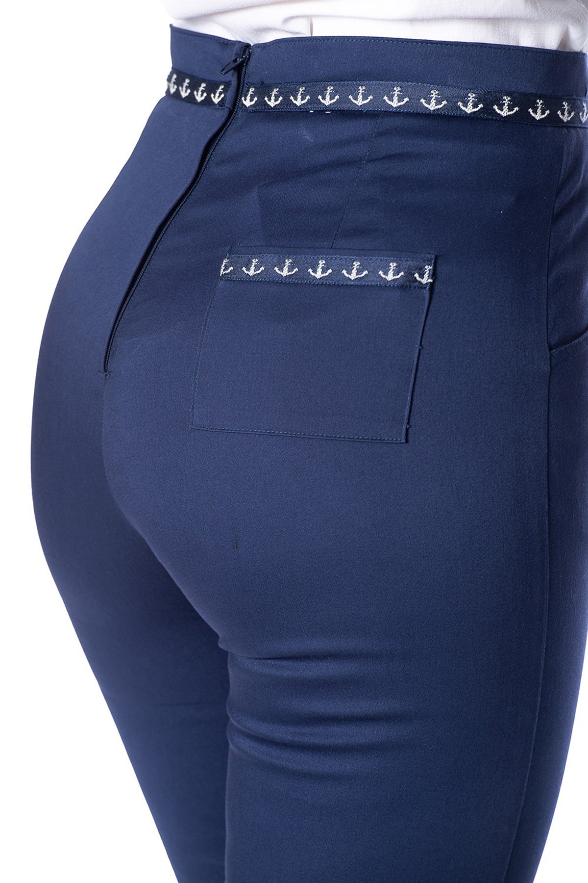 Banned_SAIL_AWAY_High_Waist_ANCHOR_Denim_HOSE_Trousers_Capri_killer_kirsche_5